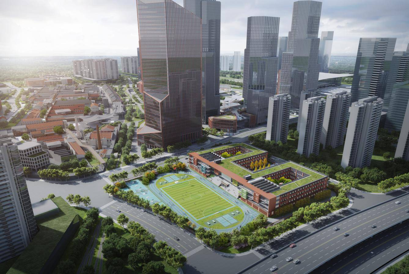 青岛TOD一号工程基础教育项目引入清华设计元素