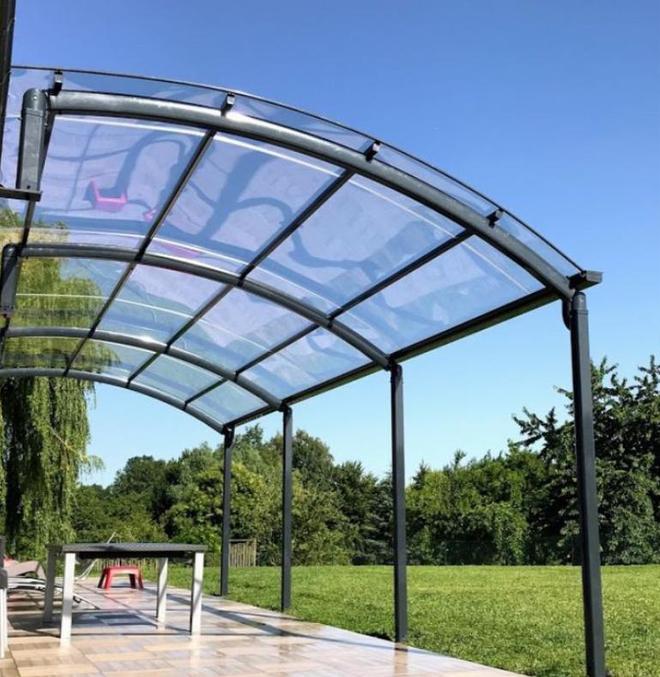 别再守着平顶遮阳了！弧度设计登场门前视觉提升不积水!(图5)