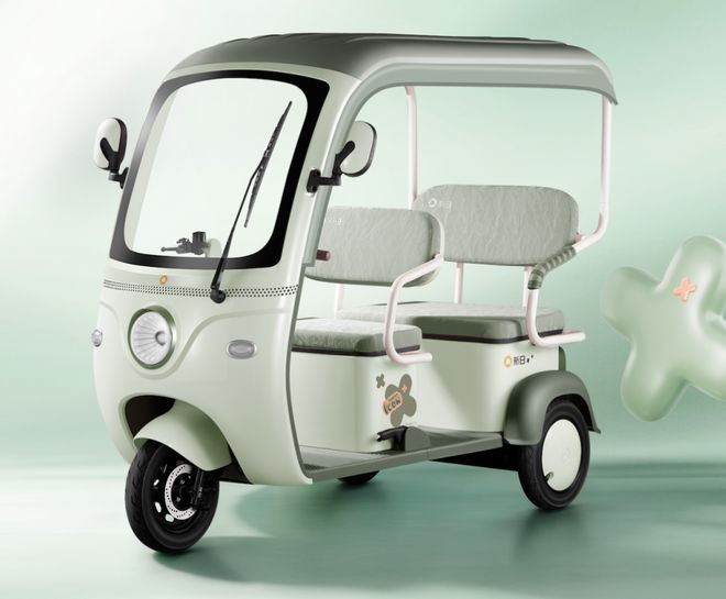 推荐三款接娃电动车配豪华座椅遮风挡雨续航60-120公里！(图6)